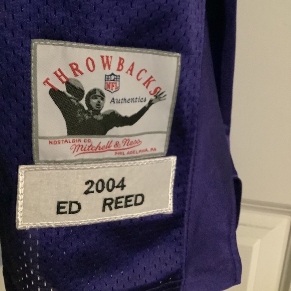 NWT Baltimore Ravens Ed Reed Throwback NFL Football Jersey Mens XL - Picture 7 of 9